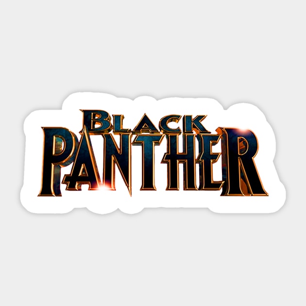 Black Panther , Typography Sticker by noviyani